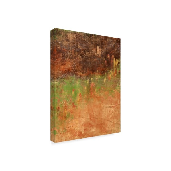 Hilary Winfield 'Modern Industrial Brown Orange' Canvas Art,18x24